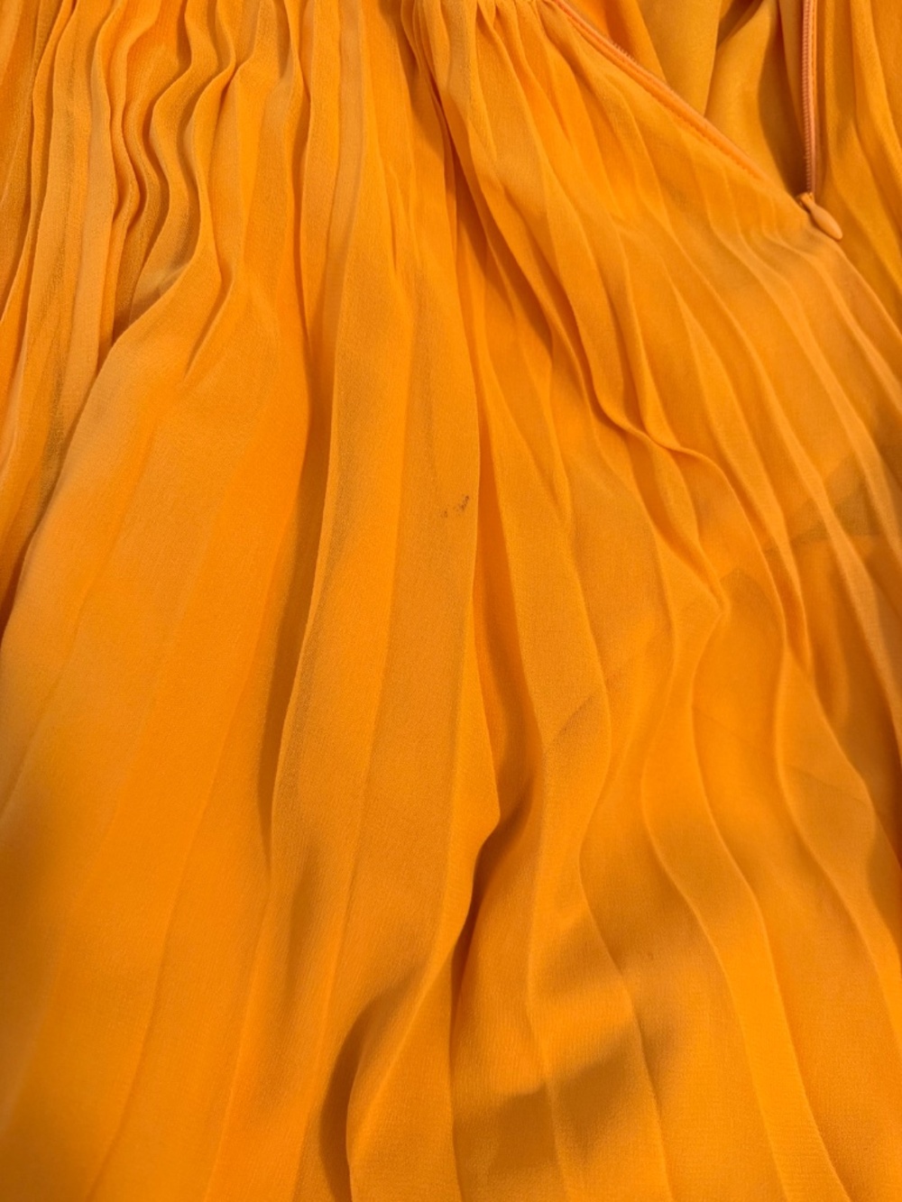 Self-portrait Off Shoulder Pleated Chiffon Dress - Picture 9 of 9